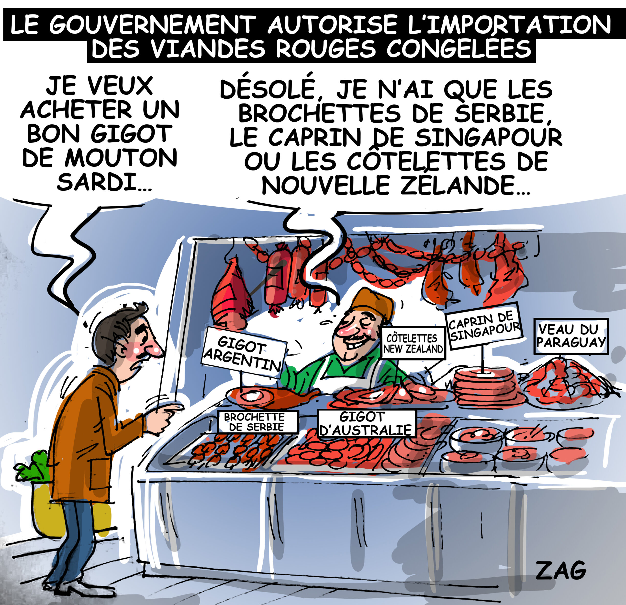 l’importation des viandes