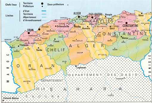 carte Algerie 1